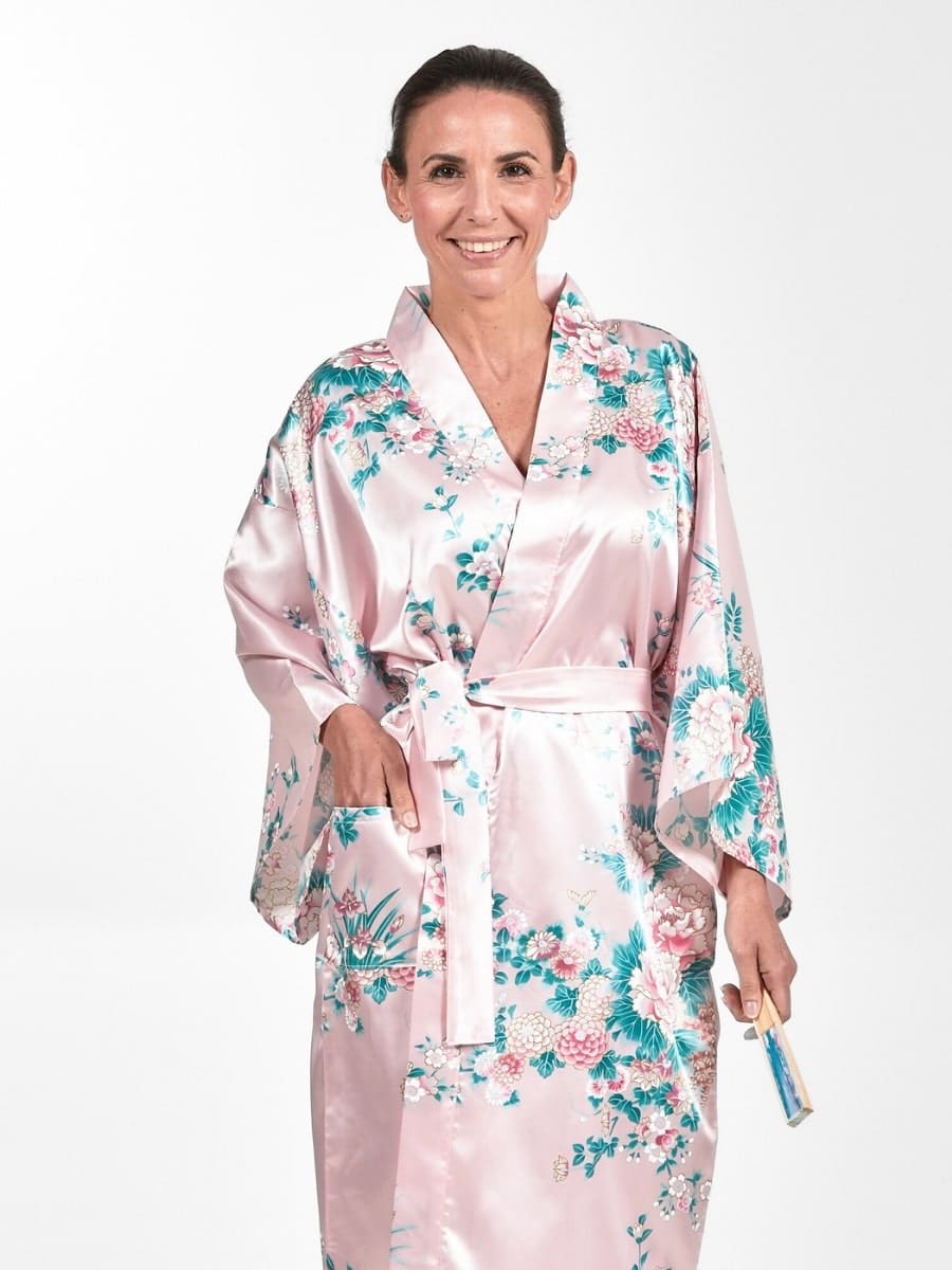 Happi Kimono Dames – Pioen & Iris One size