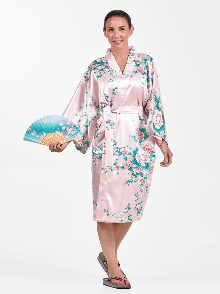 Happi Kimono Dames – Pioen & Iris One size