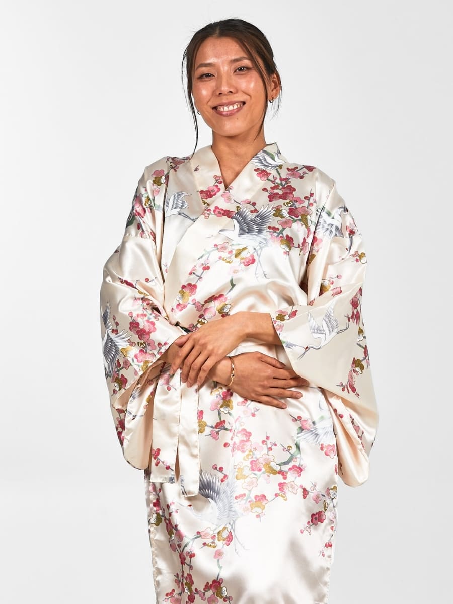 Happi Kimono Dames - Ume to Tsuru One Size