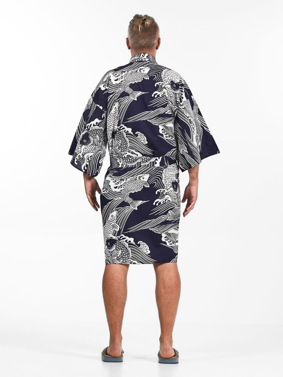 Happi Kimono Heren - Koi Karper One Size