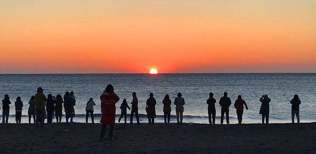 Hatsuhinode, de eerste zonsopgang van het jaar in Japan