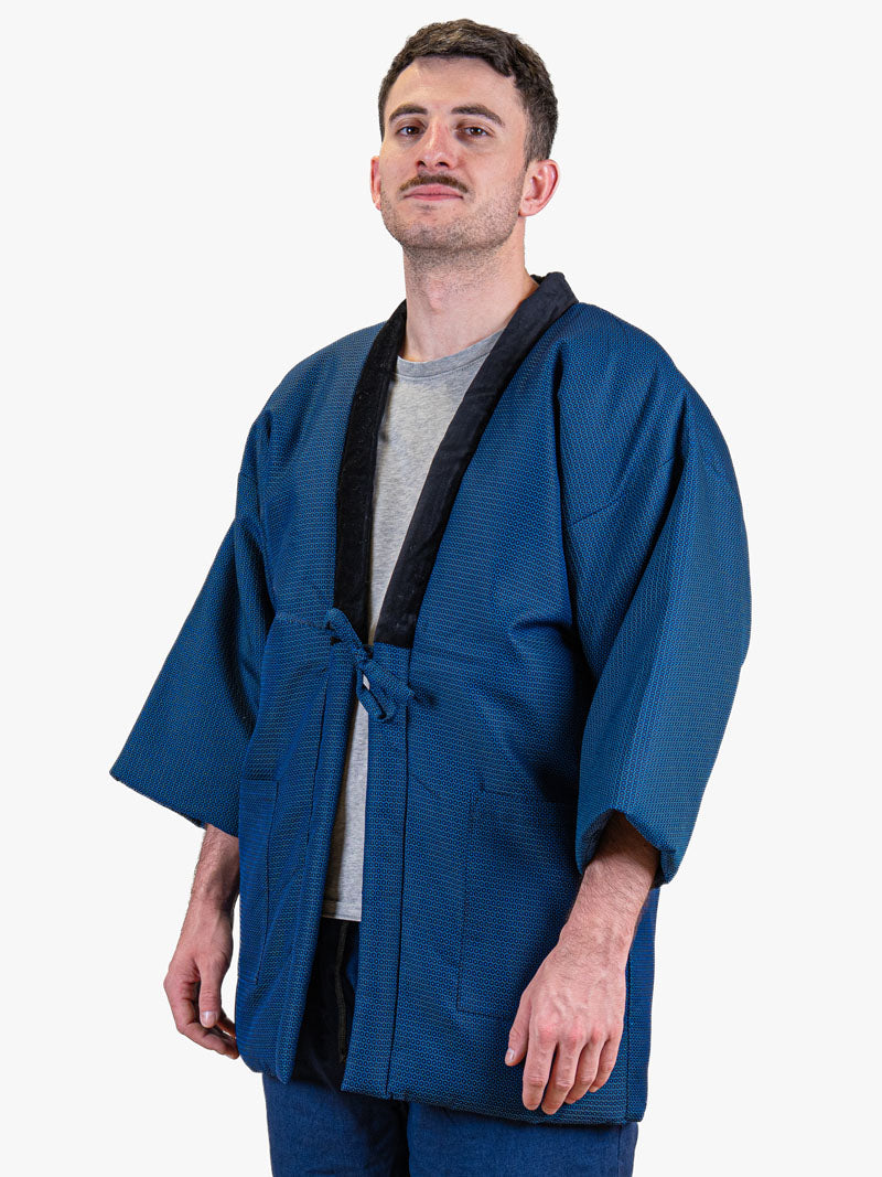 Heren Hanten-jas – Traditioneel Blauw