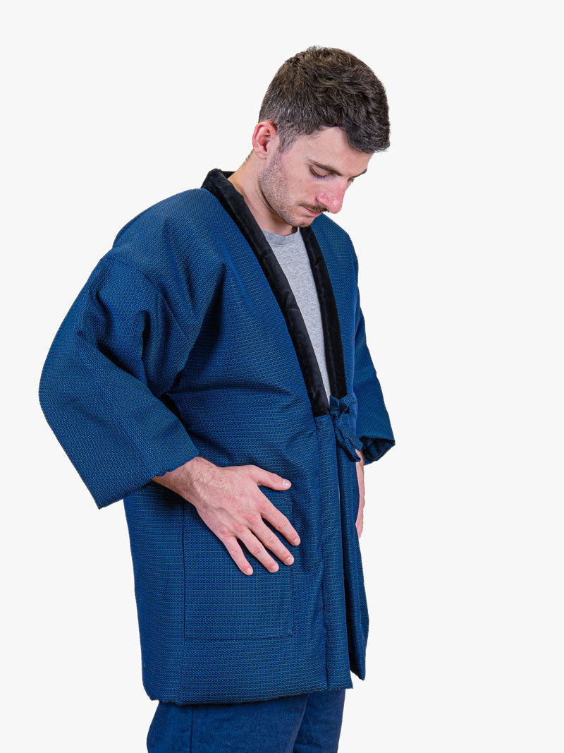 Heren Hanten-jas – Traditioneel Blauw