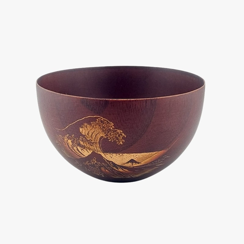 Houten Japanse Kom - Kanagawa