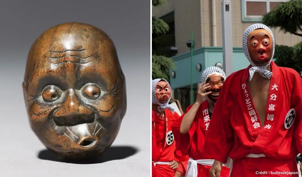 Japanse Hyottoko masker