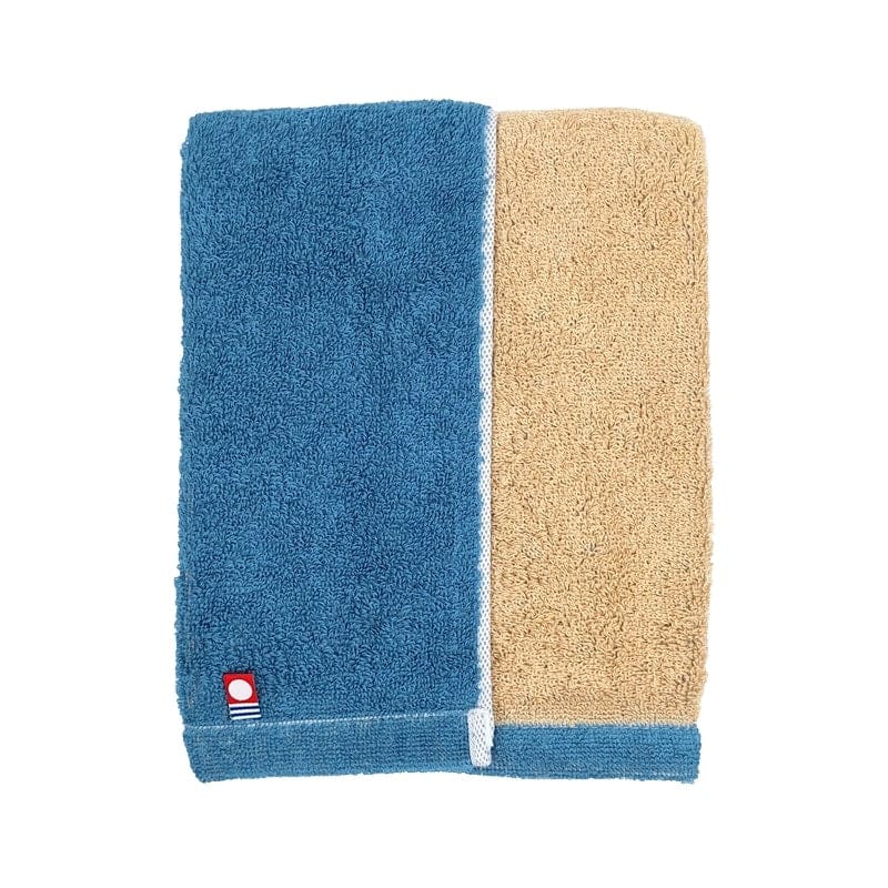 Imabari Gezichtshanddoek - Tweekleurig Blauw