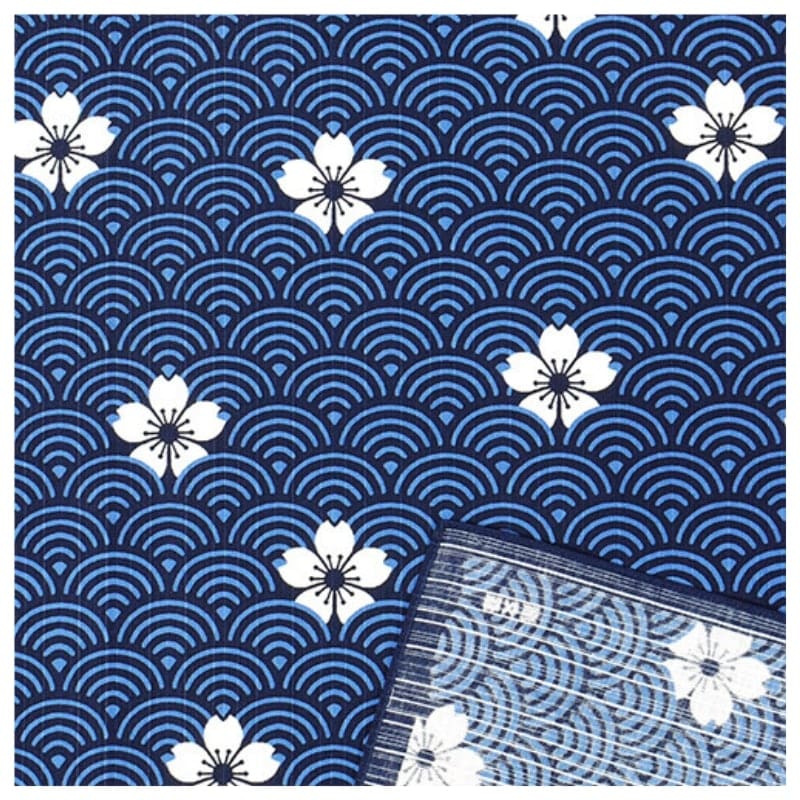 Japans Furoshiki - Seigaiha Patroon - 70x70 cm
