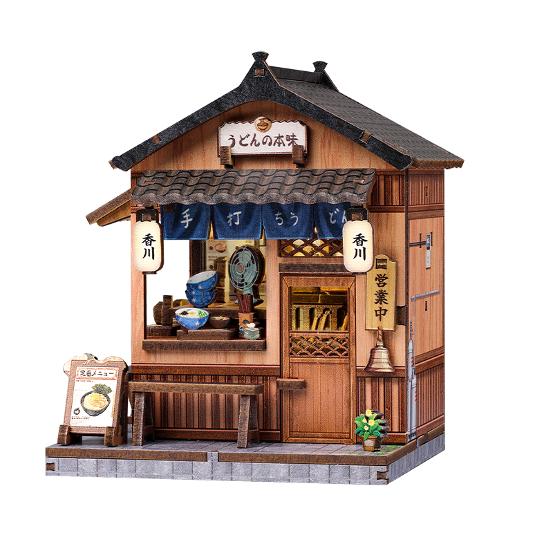 Japans Houten Mini Huisje Bouwpakket Kagawa Udon House