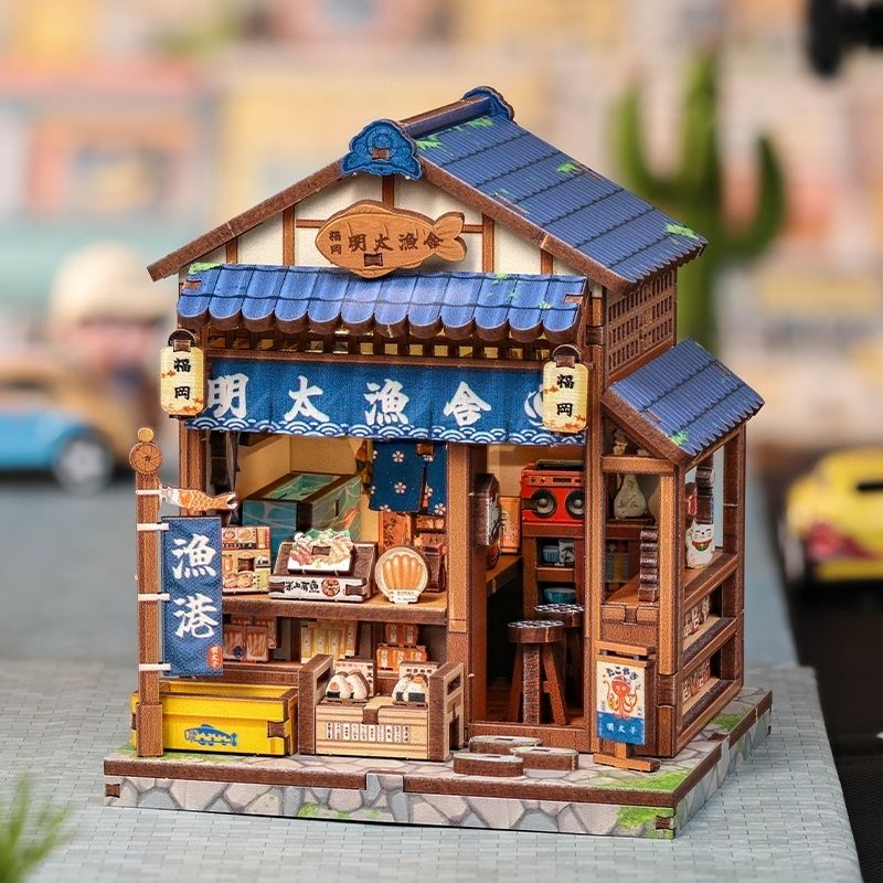 Japans Houten Mini Huisje Fukuoka Mentaiko Kitchen