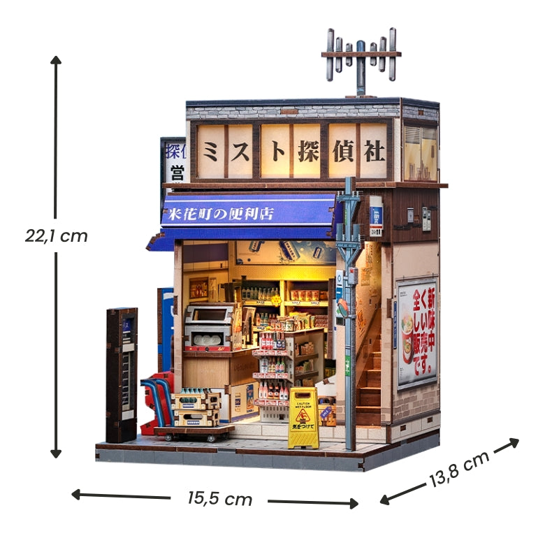 Japans Houten Miniatuurhuis Beika-Cho Konbini Store