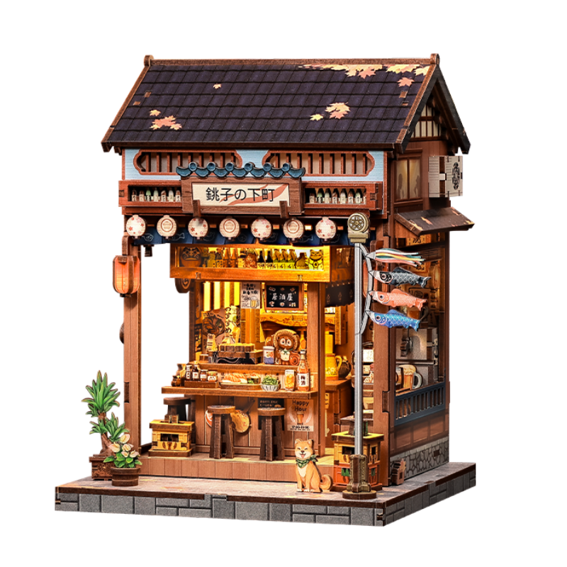 Japans Houten Miniatuurhuis Choshi No Shitamachi