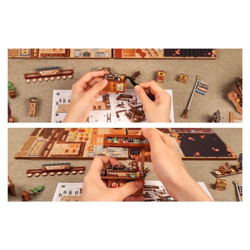 Japans Houten Miniatuurhuis Choshi No Shitamachi
