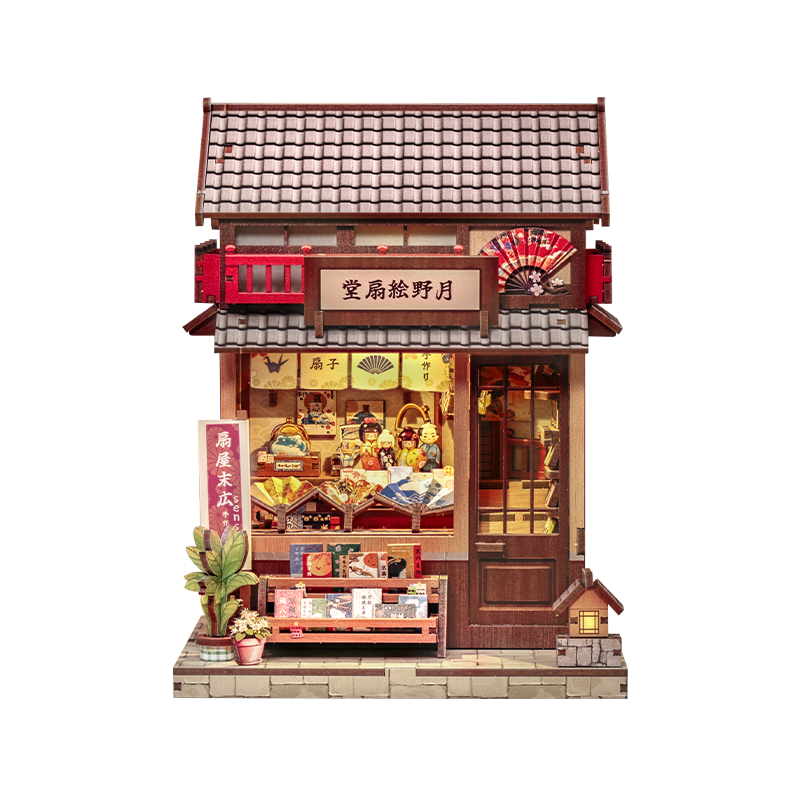 Japans Houten Miniatuurhuis Tsukino Eogi-Dou