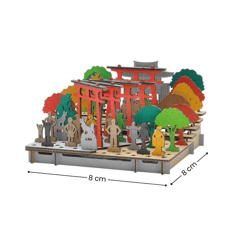 Japans Karton Bouwpakket – Fushimi Inari Shrine