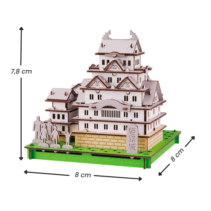 Japans Kartonnen Miniatuurbouwpakket – Himeji Kasteel