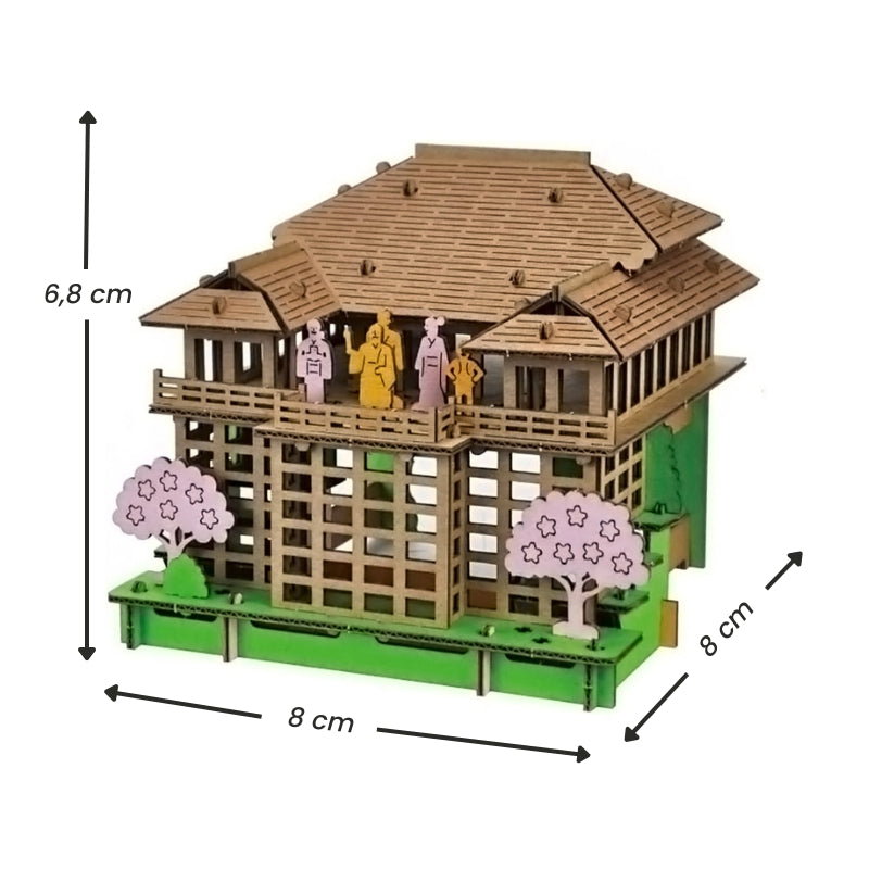 Japans Kartonnen Miniatuurbouwpakket – Kiyomizu-dera Tempel