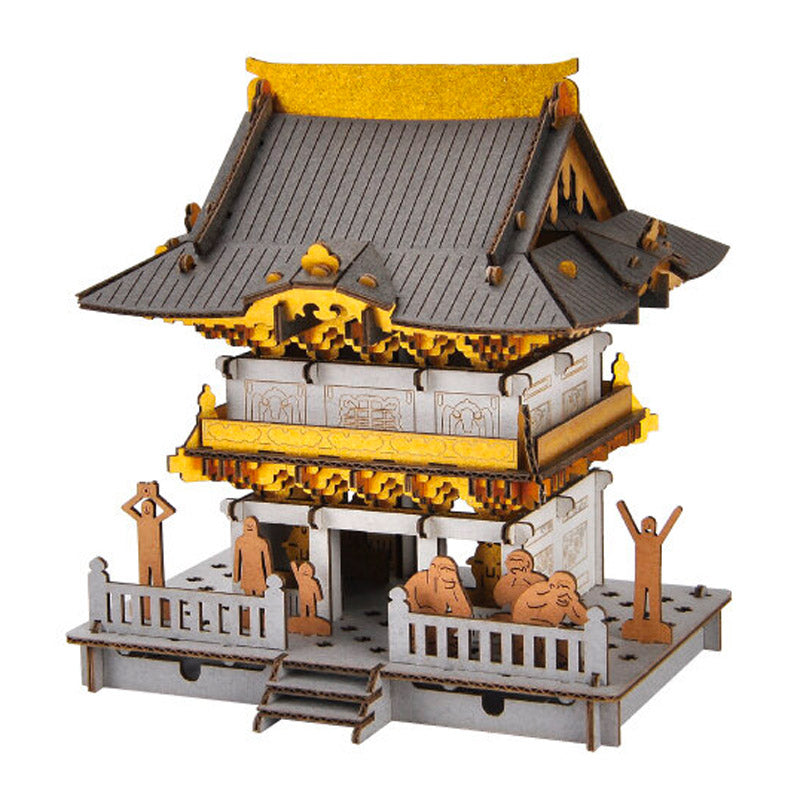Japans Kartonnen Miniatuurbouwpakket – Nikkō Tōshō-gū Heiligdom