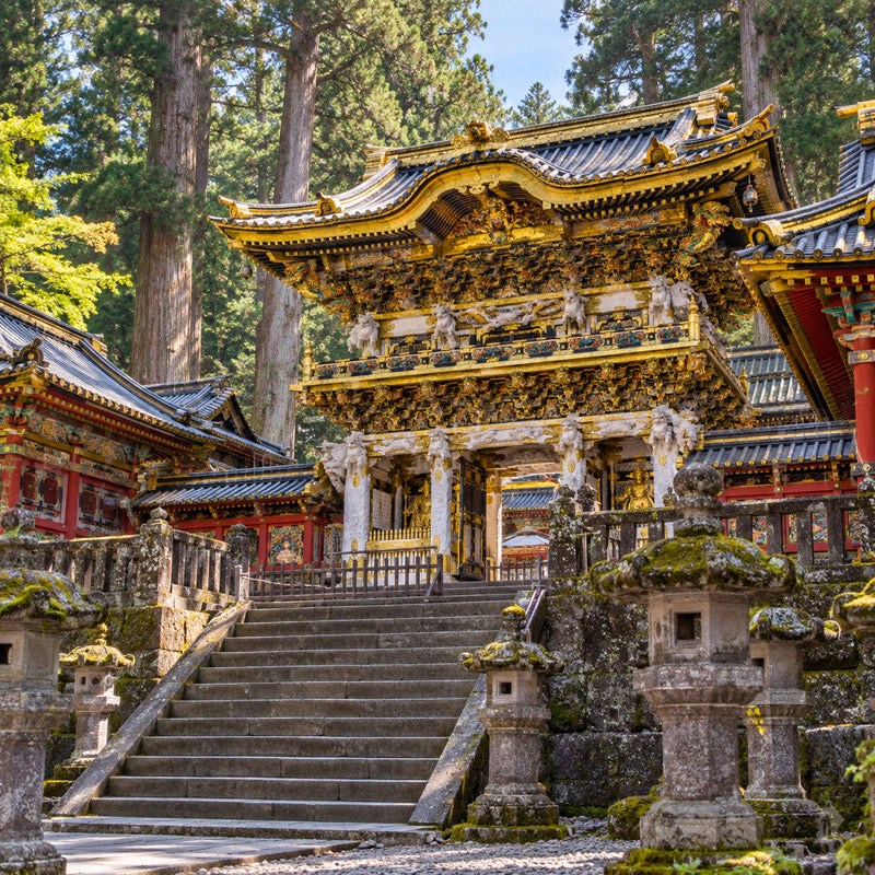 Japans Kartonnen Miniatuurbouwpakket – Nikkō Tōshō-gū Heiligdom