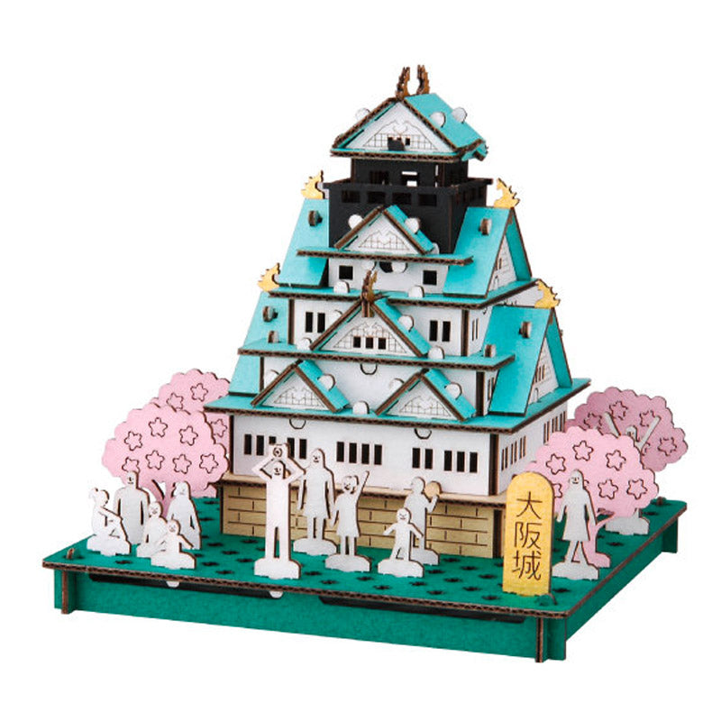 Japans Kartonnen Miniatuurbouwpakket – Osaka Kasteel