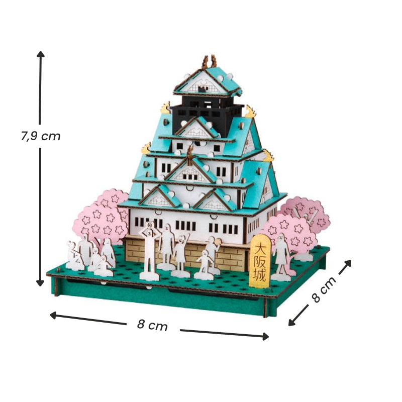 Japans Kartonnen Miniatuurbouwpakket – Osaka Kasteel