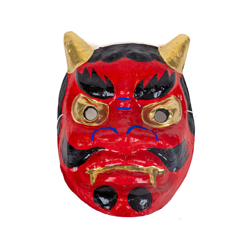 Japans Oni-masker van Papier-maché - Rood