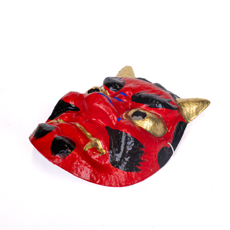 Japans Oni-masker van Papier-maché - Rood