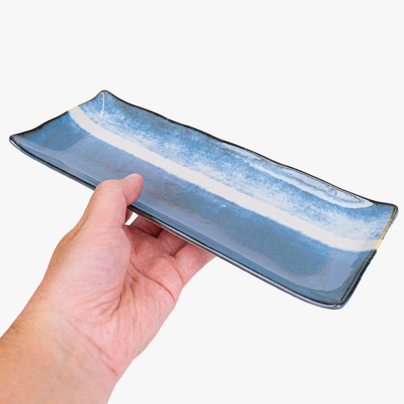 Japans Rechthoekig Bord – Blauw