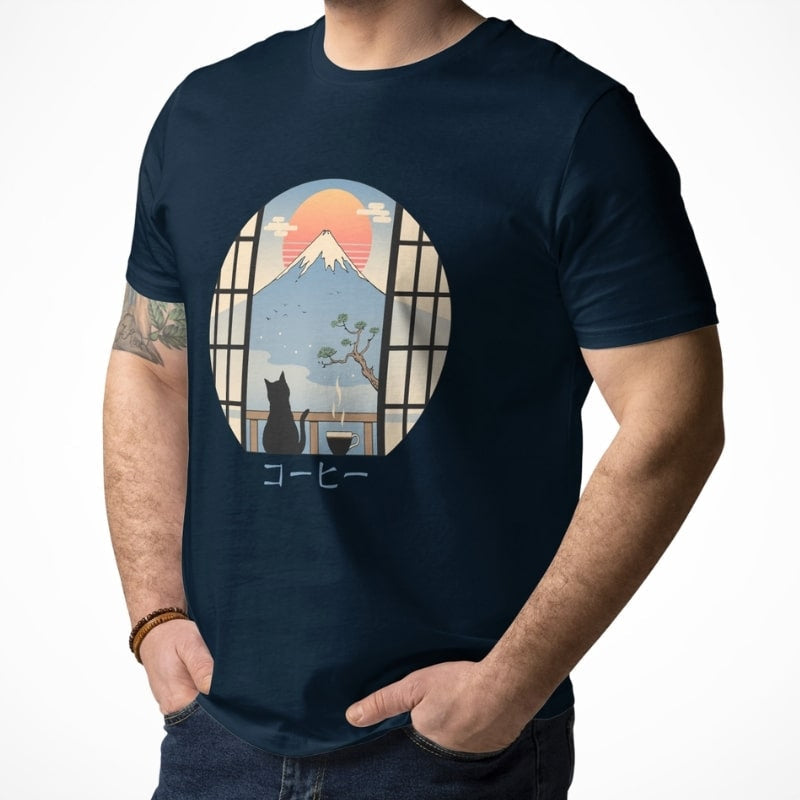 Japans T-Shirt - Cat & Fuji