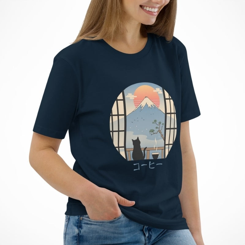Japans T-Shirt - Cat & Fuji