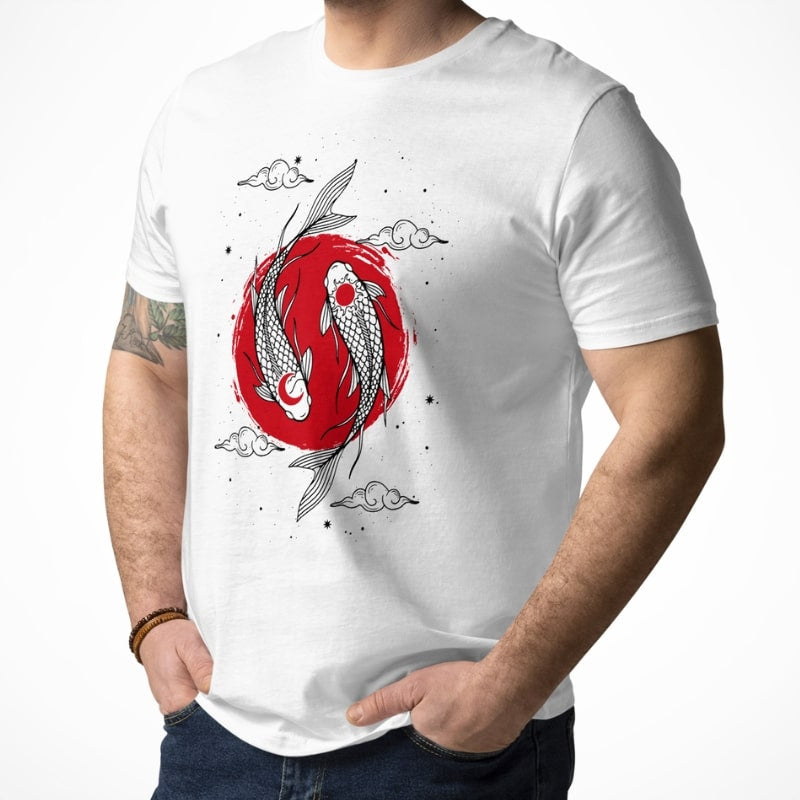 Japans T-Shirt - Duo Koi Karper