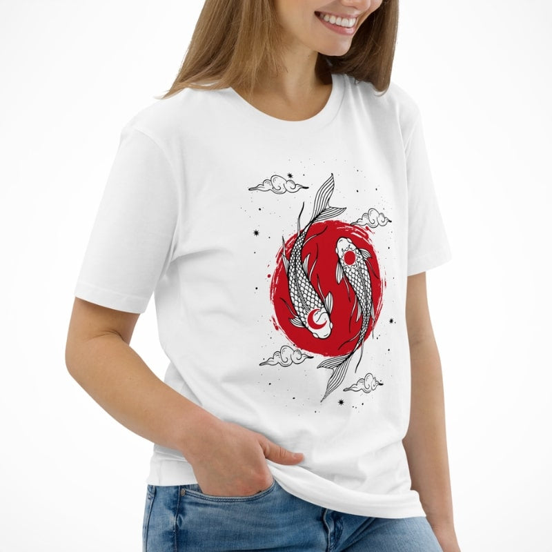 Japans T-Shirt - Duo Koi Karper