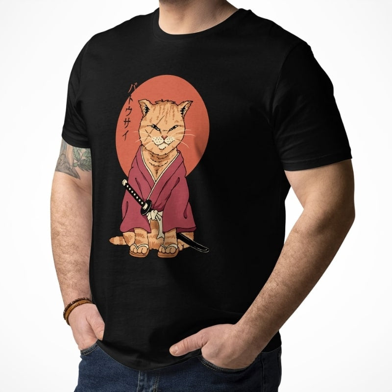 Japans T-Shirt - Neko Battôsaï