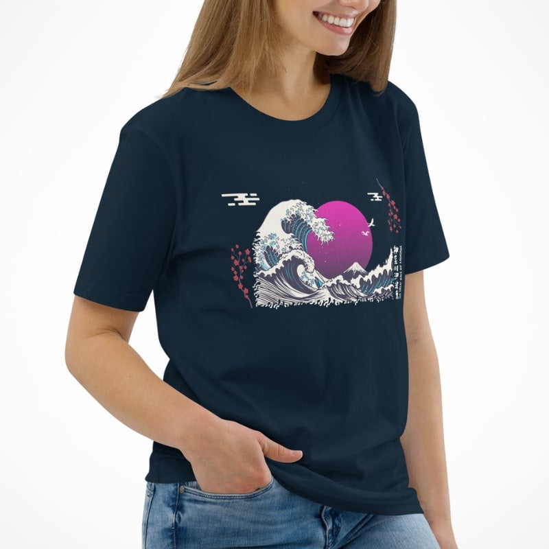 Japans T-Shirt - Purple Wave