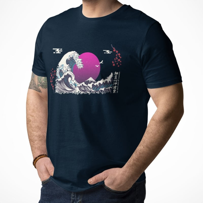 Japans T-Shirt - Purple Wave