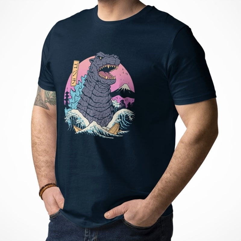 Japans T-Shirt - Retro Kaiju
