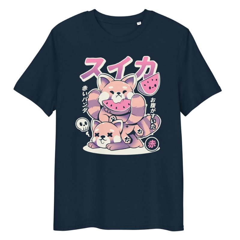 Japans T-Shirt - Rode Panda S