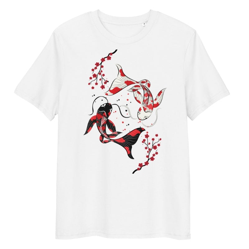 Japans T-Shirt - Sakura Koi S / Wit