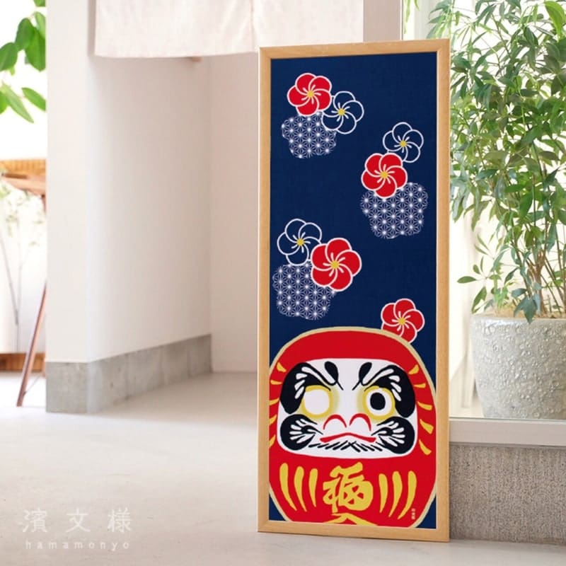 Japans Tenugui - Ume Daruma