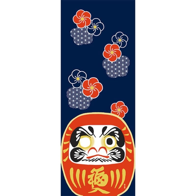Japans Tenugui - Ume Daruma