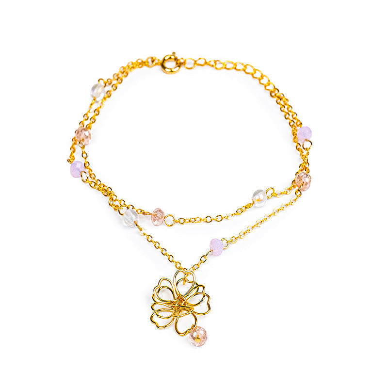 Japanse Armband - Dubbele Ketting Sakura