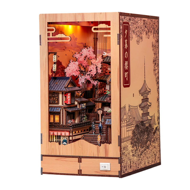 Japanse Book Nook Twilight Sakura Path