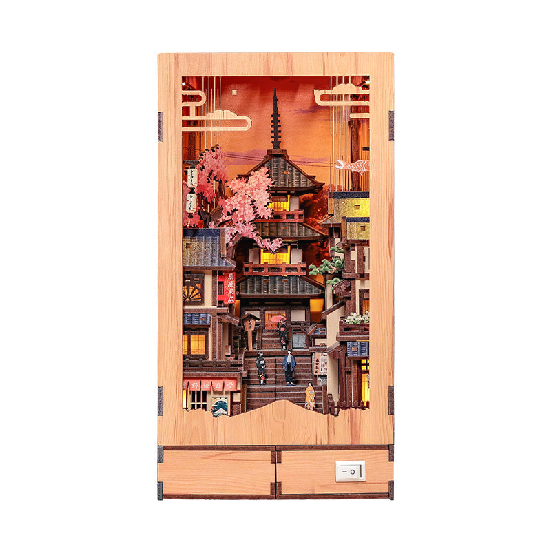 Japanse Book Nook Twilight Sakura Path