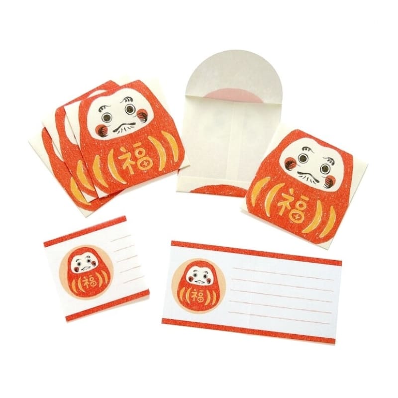 Japanse Briefpapierset – Pochibumi Daruma