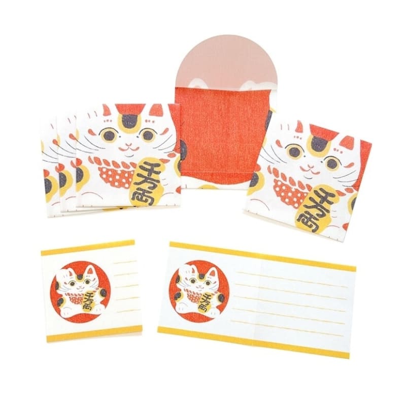 Japanse Briefpapierset – Pochibumi Maneki Neko