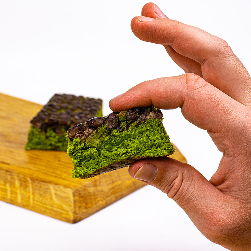 Japanse Cake - Matcha & Rode Bonen