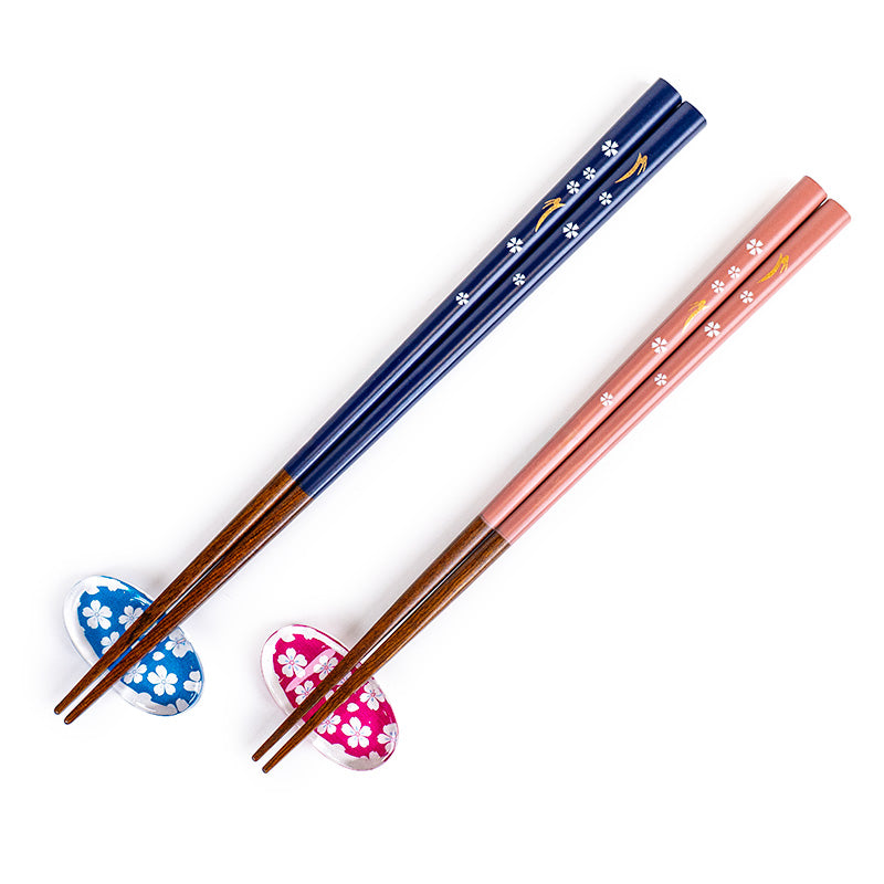 Japanse Duo Eetstokjes - Sakura Usagi & Eetstokjeshouders