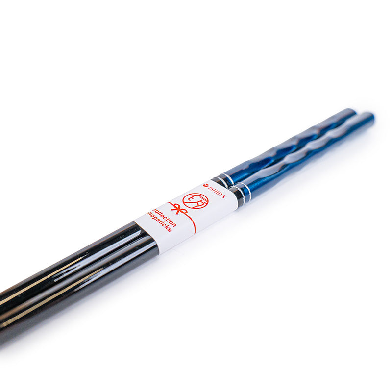 Japanse Eetstokjes - Blauw Gelakt