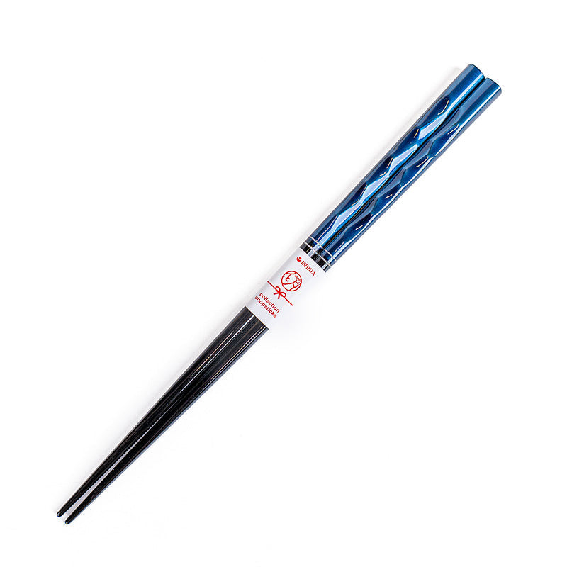 Japanse Eetstokjes - Blauw Gelakt