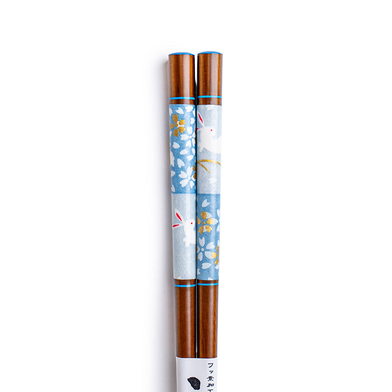 Japanse Eetstokjes - Blauwe Sakura Usagi