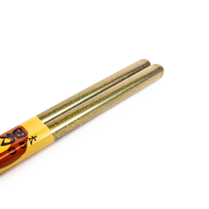 Japanse Eetstokjes - Breder Model Goud Glitter